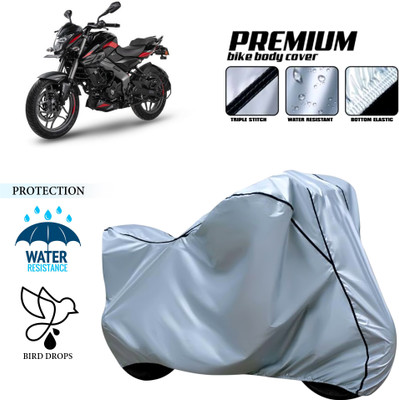 CODOKI Waterproof Two Wheeler Cover for Bajaj(Pulsar NS200, Silver)