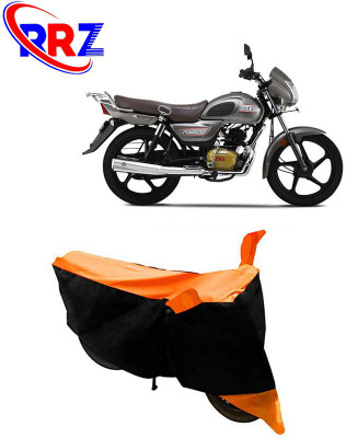 RRZ Waterproof Two Wheeler Cover for TVS(Radeon, Black, Orange)
