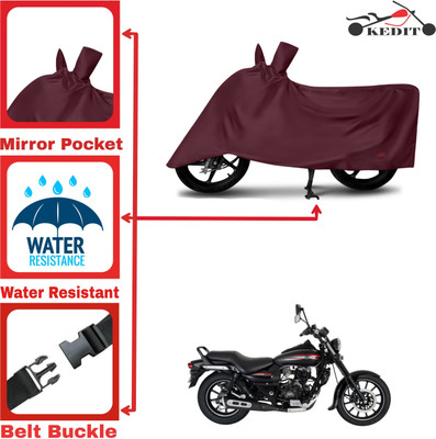 KEDIT Two Wheeler Cover for Bajaj(Avenger 160 Street, Maroon)