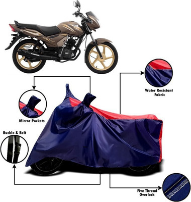 DeepShakshi AUTOMOTIVE Two Wheeler Cover for TVS(Star City, Red, Blue)