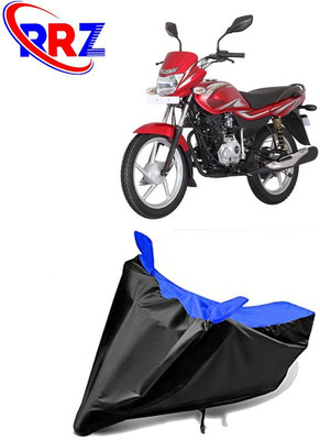 RRZ Waterproof Two Wheeler Cover for Bajaj(Platina 125, Black, Blue)