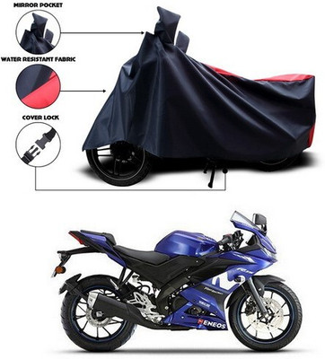 DeepShakshi AUTOMOTIVE Waterproof Two Wheeler Cover for Yamaha(YZF R15 S, Red, Blue)