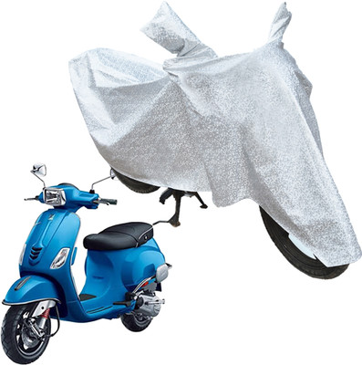 RiderShine Waterproof Two Wheeler Cover for Piaggio(Vespa SXL 125, Silver)