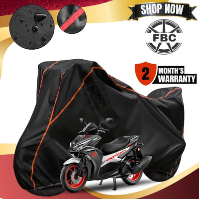 AUTOCAD Waterproof Two Wheeler Cover for TVS(Aerox 155 Maxi BS6, Black, Red)