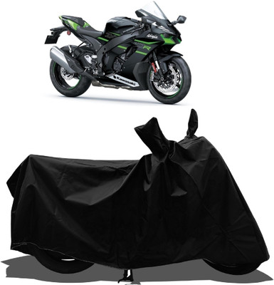 Tricway Waterproof Two Wheeler Cover for Kawasaki(Ninja ZX 10R BS6, Black)