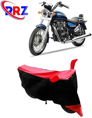 RRZ Waterproof Two Wheeler Cover for Royal Enfield(Thunderbird 350, Black, Red)