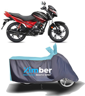 THE REAL ARV Two Wheeler Cover for Hero(Glamour, Blue, Grey)