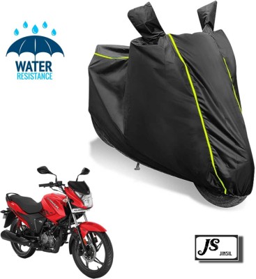 JSJINSIL Waterproof Two Wheeler Cover for Hero(Glamour, Black)