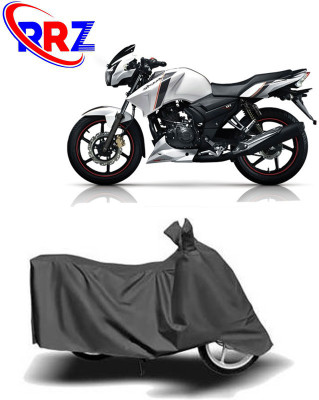 RRZ Waterproof Two Wheeler Cover for TVS(Apache 150, Grey)