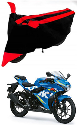 AutoGalaxy Waterproof Two Wheeler Cover for Suzuki(Gixxer, Red, Black)