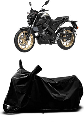 Mdstar Waterproof Two Wheeler Cover for Yamaha(MT 15 New BS6, Black)