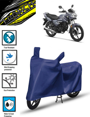 FRONCH Waterproof Two Wheeler Cover for Honda(CB Shine, Blue)