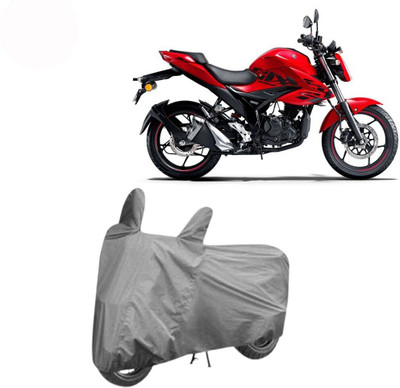 DeepShakshi AUTOMOTIVE Waterproof Two Wheeler Cover for Suzuki(Gixxer, Grey)