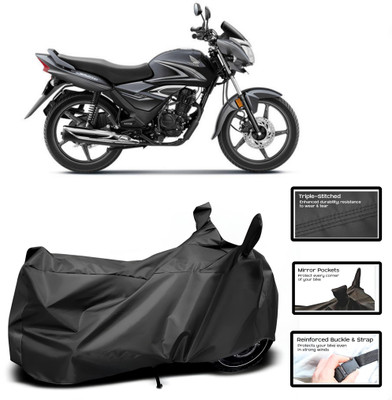 WMIZEXA Two Wheeler Cover for Honda(CB Shine SP, Black)