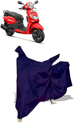 Amexride Two Wheeler Cover for Hero(MotoCorp Pleasure Plus, Blue)