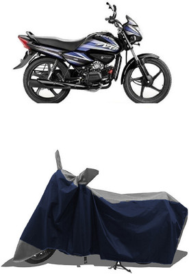 SUGASHRI Waterproof Two Wheeler Cover for Hero(Splendor NXG, Grey, Blue)