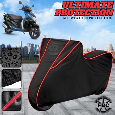 AUTOCAD Waterproof Two Wheeler Cover for Honda(Dio, Black)