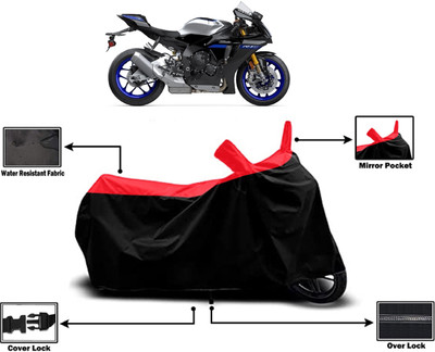 Amexride Two Wheeler Cover for Yamaha(YZF R1 M, Red)