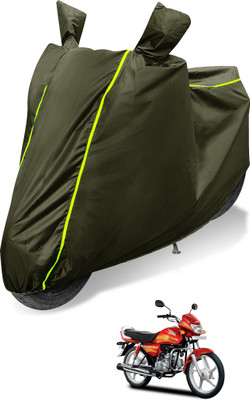 Auto Hub Waterproof Two Wheeler Cover for Hero(CD deluxe, Green)