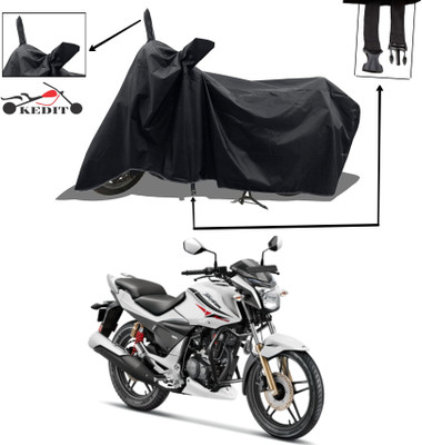 KEDIT Two Wheeler Cover for Hero(Ignitor, Black)