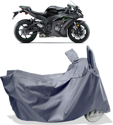 Amexride Two Wheeler Cover for Kawasaki(Ninja ZX-10R SE, Grey)