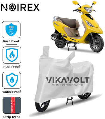 NOIREX Waterproof Two Wheeler Cover for TVS(Zest, Silver)