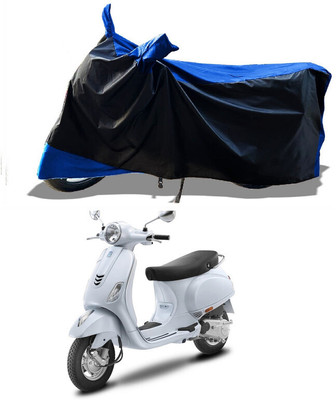 DeepShakshi AUTOMOTIVE Waterproof Two Wheeler Cover for Vespa(Vespa LX, Blue)