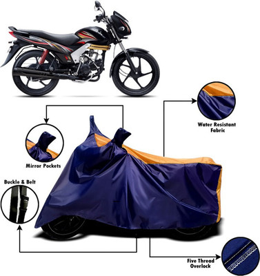 Mdstar Waterproof Two Wheeler Cover for Mahindra(Centuro, Orange, Blue)