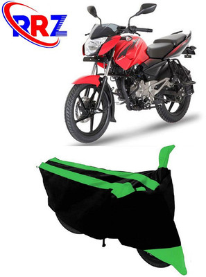 RRZ Waterproof Two Wheeler Cover for Bajaj(Pulsar 135 LS DTS-i, Black, Green)
