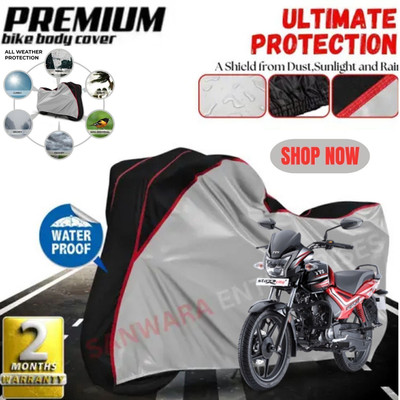 AutoGalaxy Waterproof Two Wheeler Cover for TVS(Star City, Silver)
