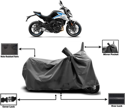 Amexride Two Wheeler Cover for CFMoto(400NK BS6, Grey)