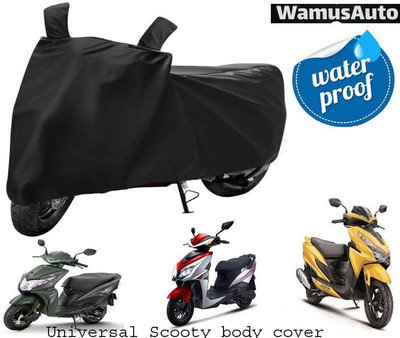 Wamus Auto Waterproof Two Wheeler Cover for Hero Electric(Electric AXLHE-20, Black)