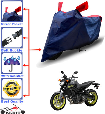 KEDIT Two Wheeler Cover for Yamaha(MT 9, Red, Blue)