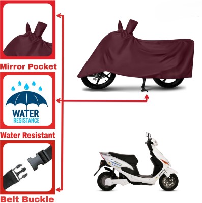 DeepShakshi AUTOMOTIVE Two Wheeler Cover for Hero(Electric Cruz BS6, Maroon)