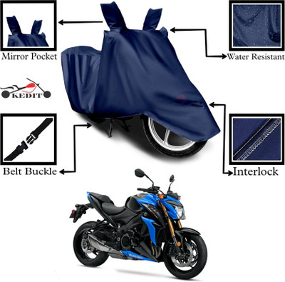 KEDIT Two Wheeler Cover for Universal For Bike(GSX S1000, Blue)
