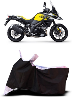 VESMEI Two Wheeler Cover for Suzuki(V Strom 650, White)