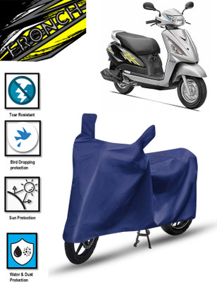 FRONCH Waterproof Two Wheeler Cover for Suzuki(Swish 125, Blue)