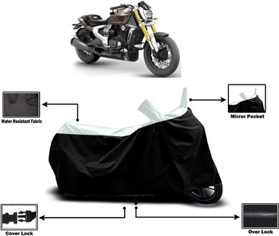 Amexride Two Wheeler Cover for TVS(Zeppelin BS6, White)