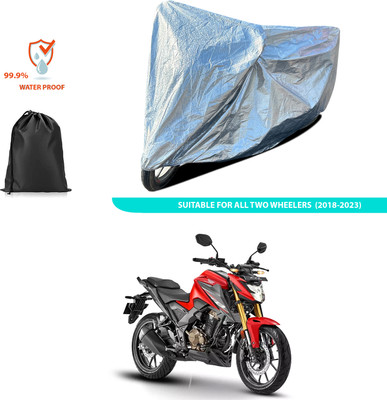 GOSHIV-car and bike accessories Waterproof Two Wheeler Cover for Honda(Silver)