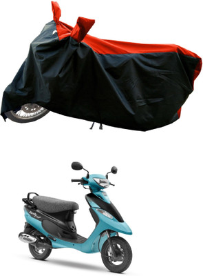 AESTRYD Two Wheeler Cover for TVS(Scooty Pep Plus BS6, Red)