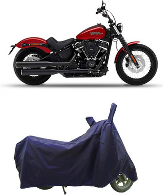 Coxtor Waterproof Two Wheeler Cover for Harley Davidson(Street Bob, Blue)