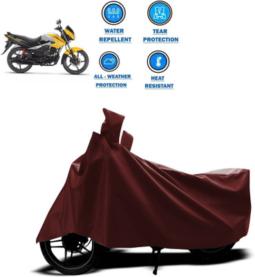AASHTIK MART Two Wheeler Cover for Hero(Passion Pro, Maroon)