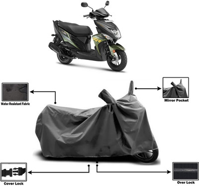 Amexride Two Wheeler Cover for Yamaha(Cygnus Ray ZR BS6, Grey)