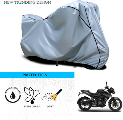 GOSHIV-car and bike accessories Waterproof Two Wheeler Cover for Bajaj(Pulsar NS200, Silver)