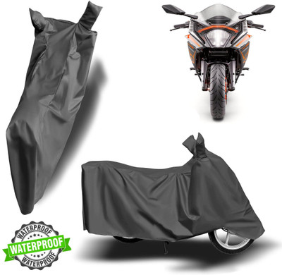 ROYAL AUTO MART Waterproof Two Wheeler Cover for KTM(RC 125, Grey)
