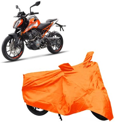 ROYAL AUTO MART Two Wheeler Cover for KTM(250 Duke, Orange)