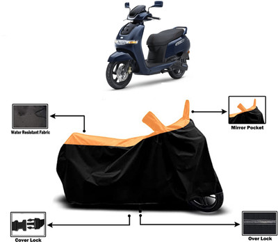 Amexride Two Wheeler Cover for TVS(iQube Electric, Orange)
