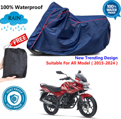 OliverX Waterproof Two Wheeler Cover for Bajaj(Discover 150 f, Blue, Red)