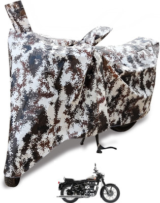 Auto Hub Waterproof Two Wheeler Cover for Royal Enfield(Standard 350, Multicolor)