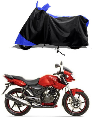 GROFATIK Two Wheeler Cover for TVS(Apache 150, Blue)